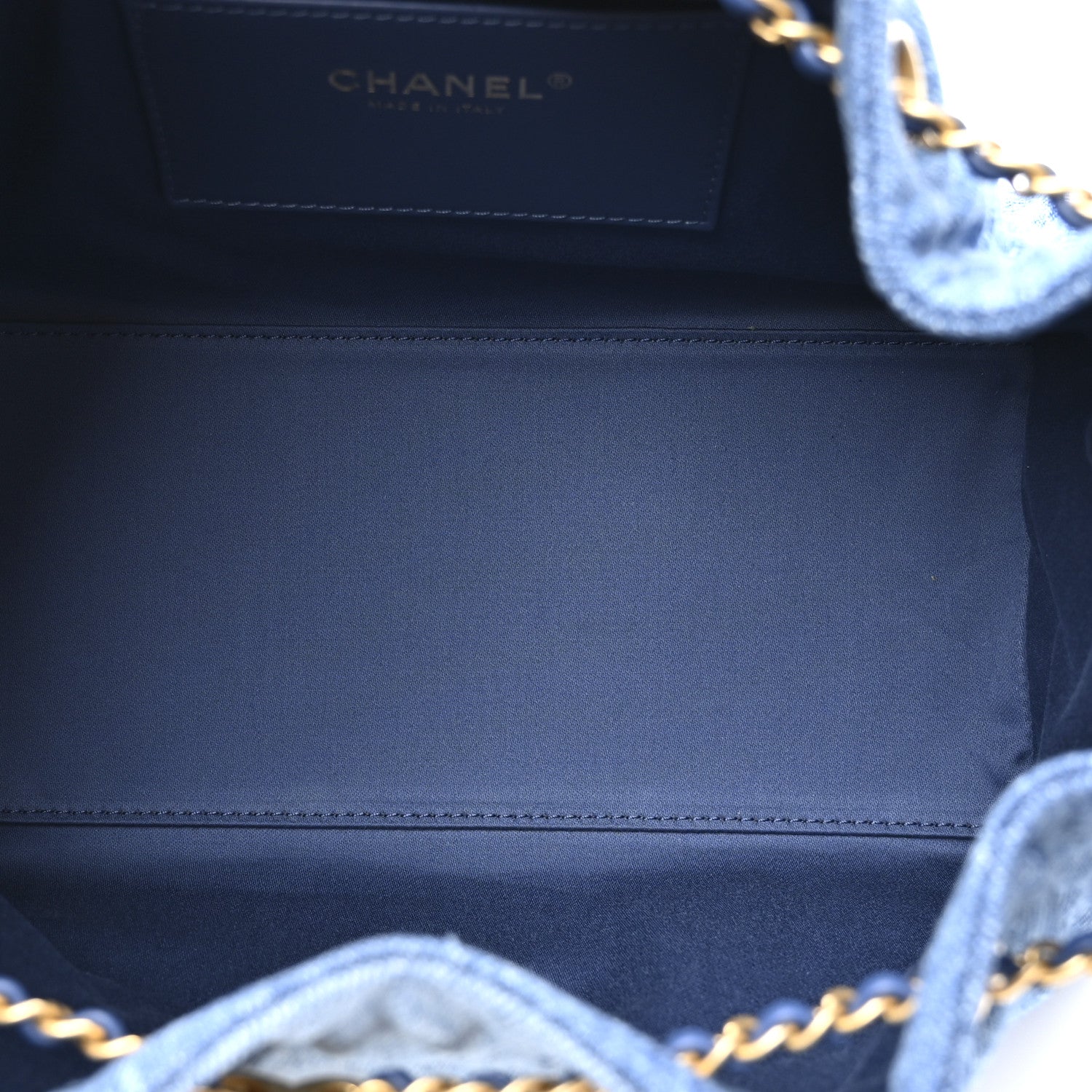 Chanel Washed Denim Quilted Small Chanel 25 Handbag Blue 5 of 10