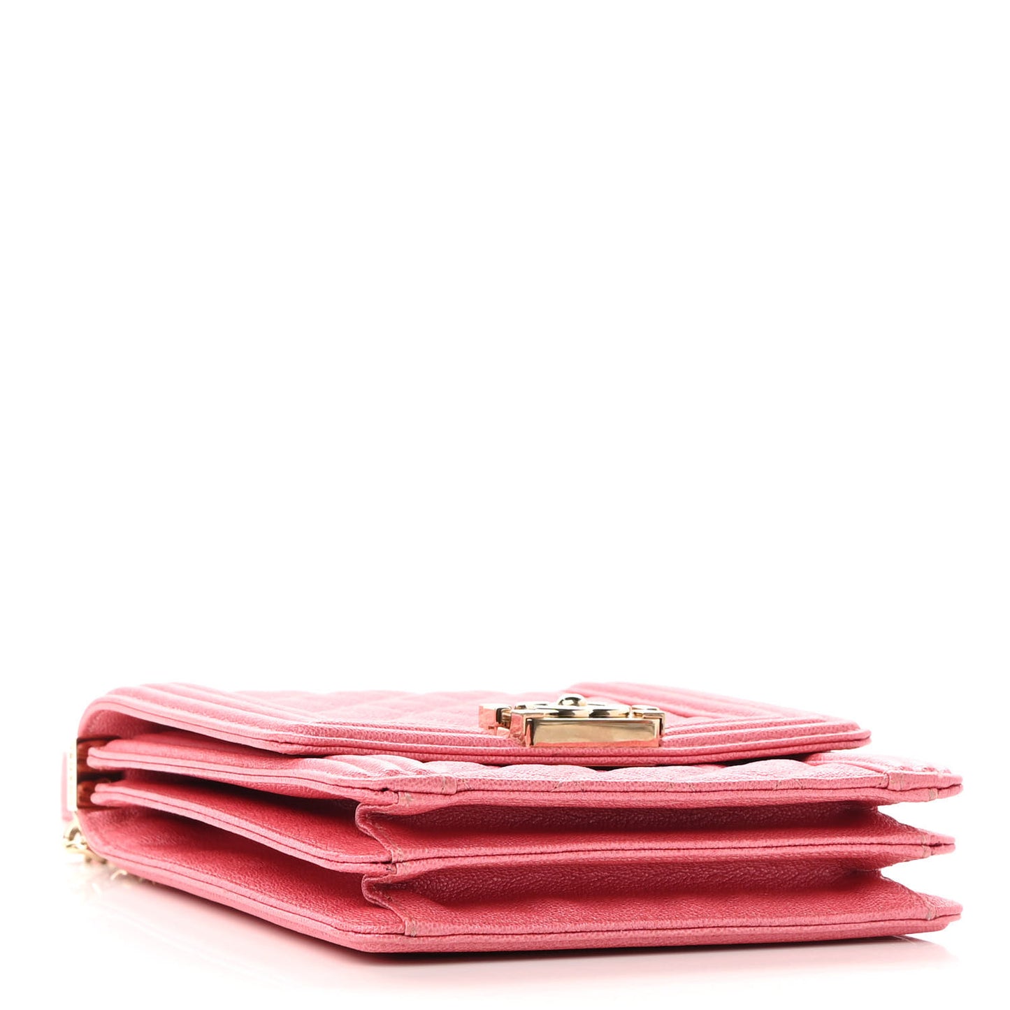 Caviar Quilted North South Boy Flap Pink
