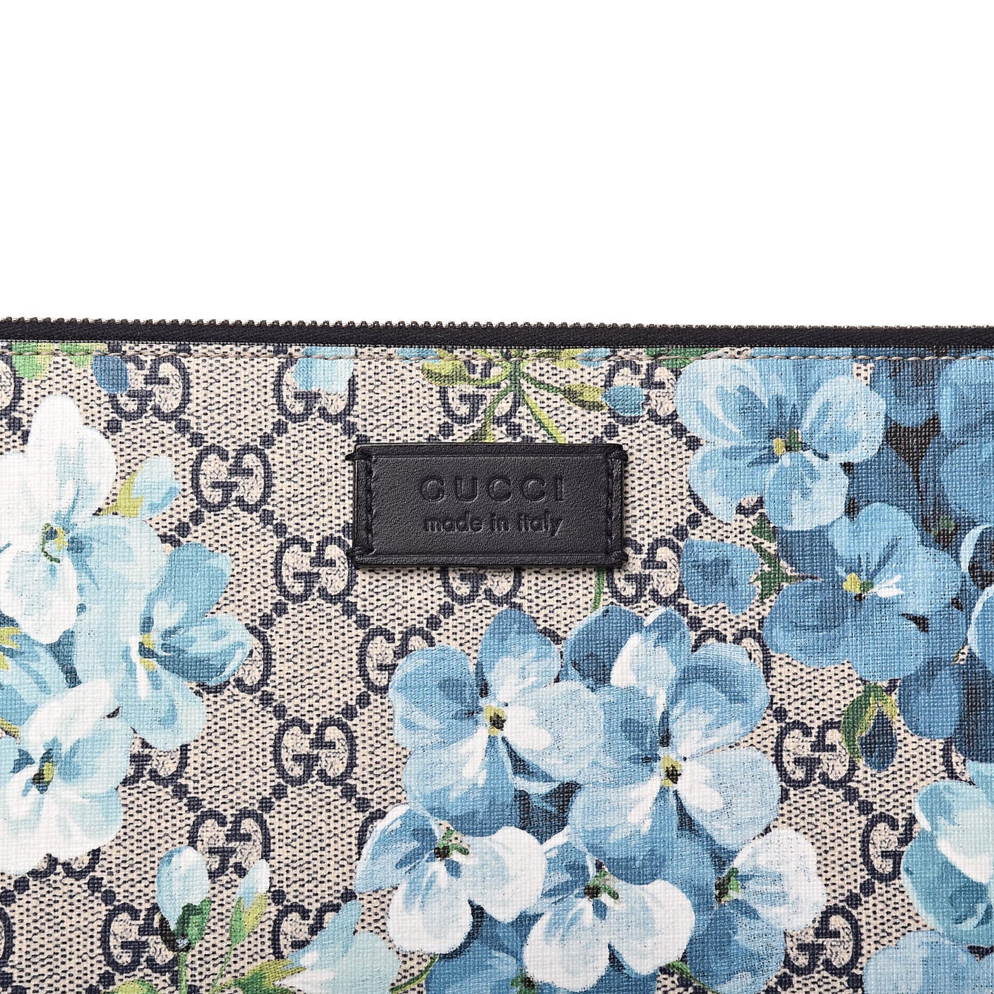 GG Supreme Monogram Blooms Messenger Blue