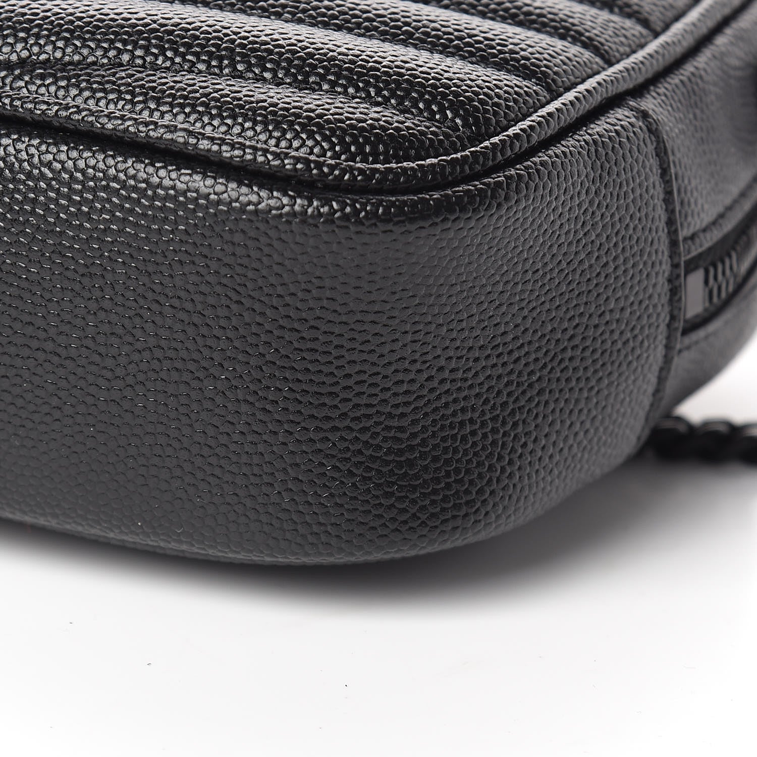 Saint Laurent Grain De Poudre Matelasse Monogram Mini Lou Camera Bag Black 10 of 11