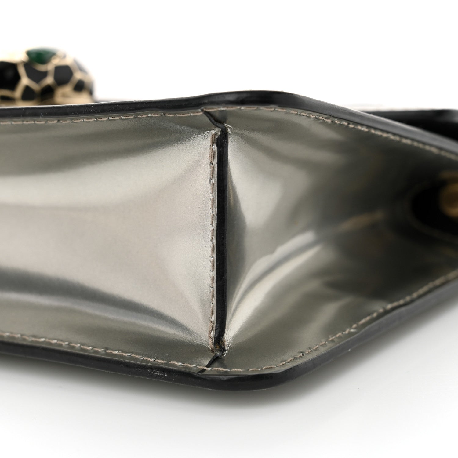 Bulgari Metallic Serpenti Forever Small Shoulder Bag Silver 10 of 11