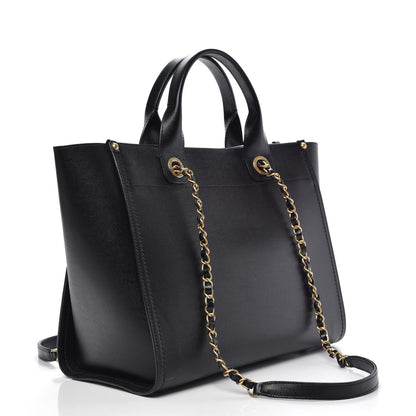 Chanel Caviar Small Studded Deauville Tote Black 4 of 14