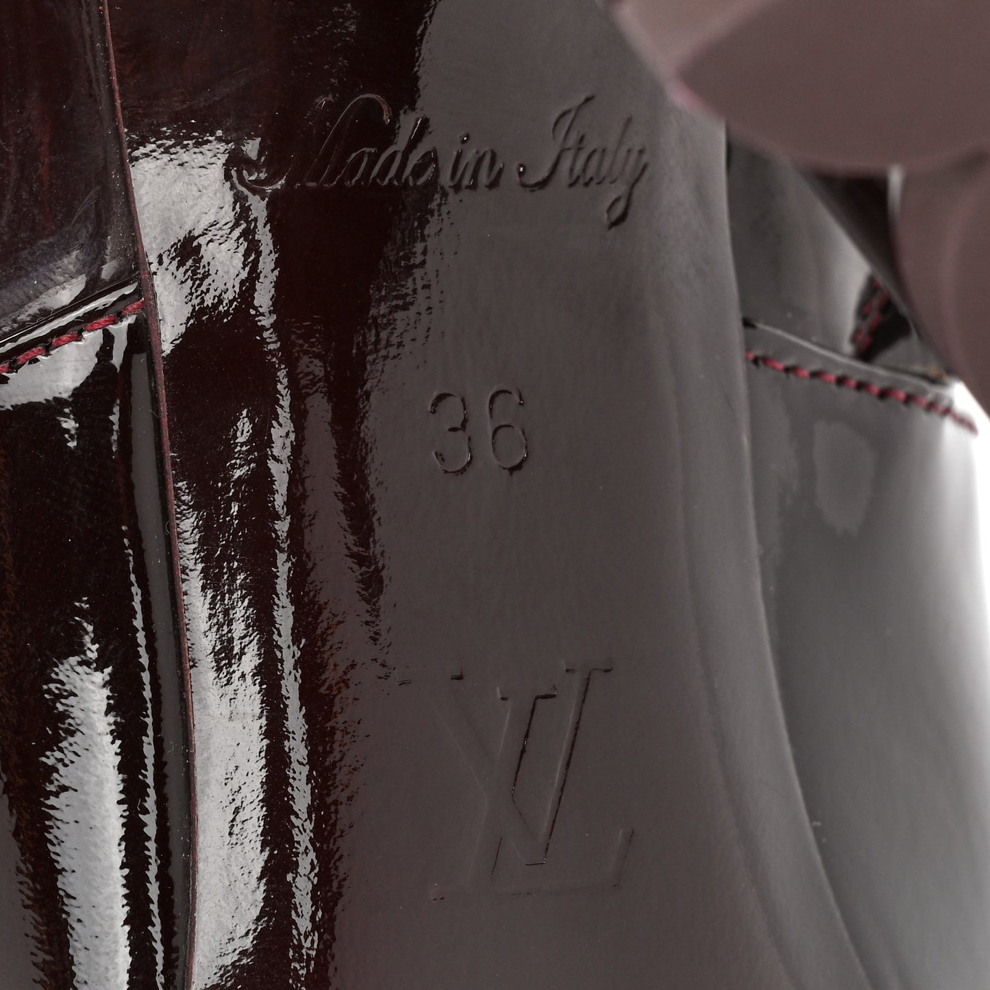 Patent Uniformes Silhouette Ankle Boots 36 Bordeaux