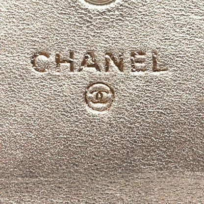 Chanel Metallic Lambskin Quilted Large Gusset Flap Wallet Gold 6 of 11