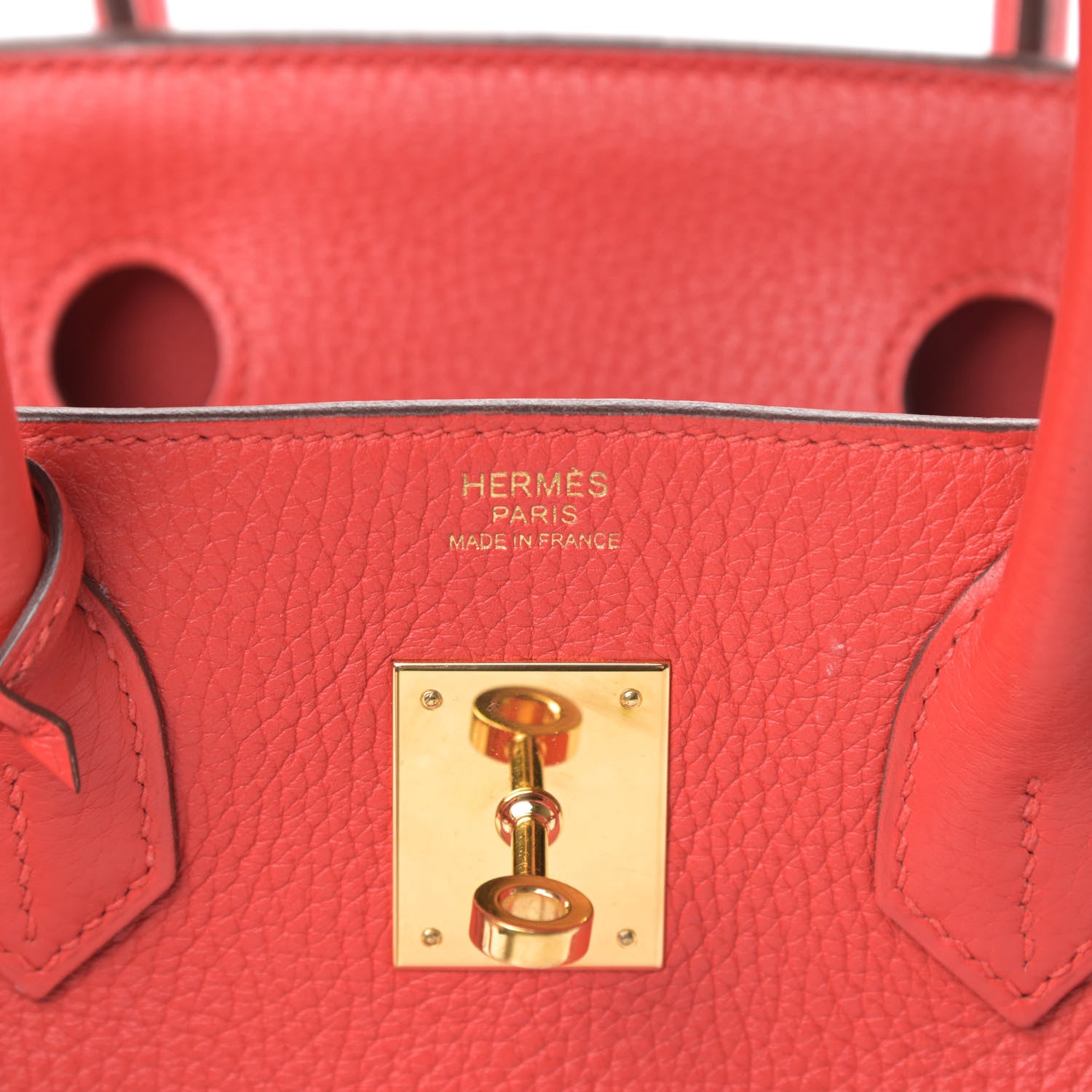 Hermes Taurillon Clemence Birkin 30 Rouge Tomate 13 of 15