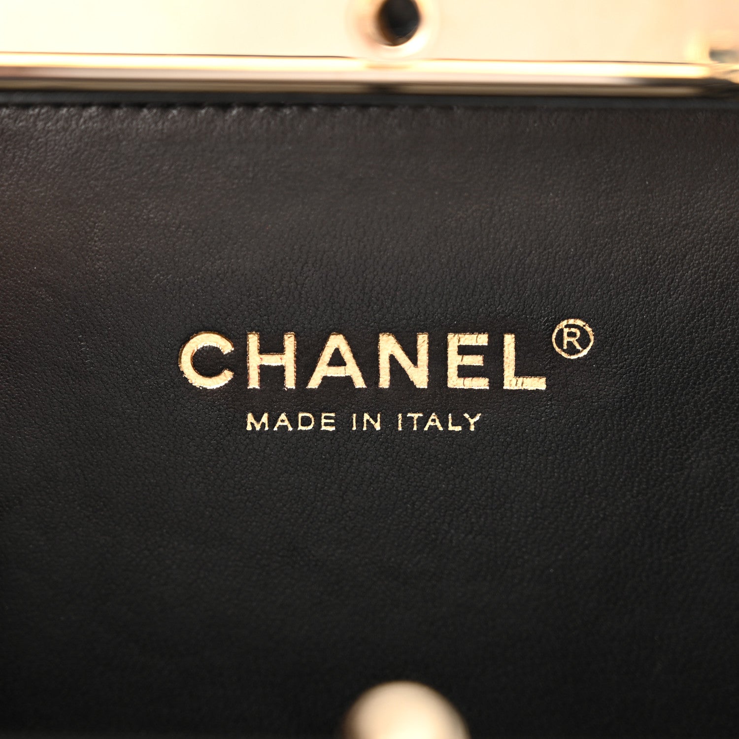 Chanel Plexiglass Strass Mosaic No 5 Minaudiere Clutch Black Gold 6 of 11