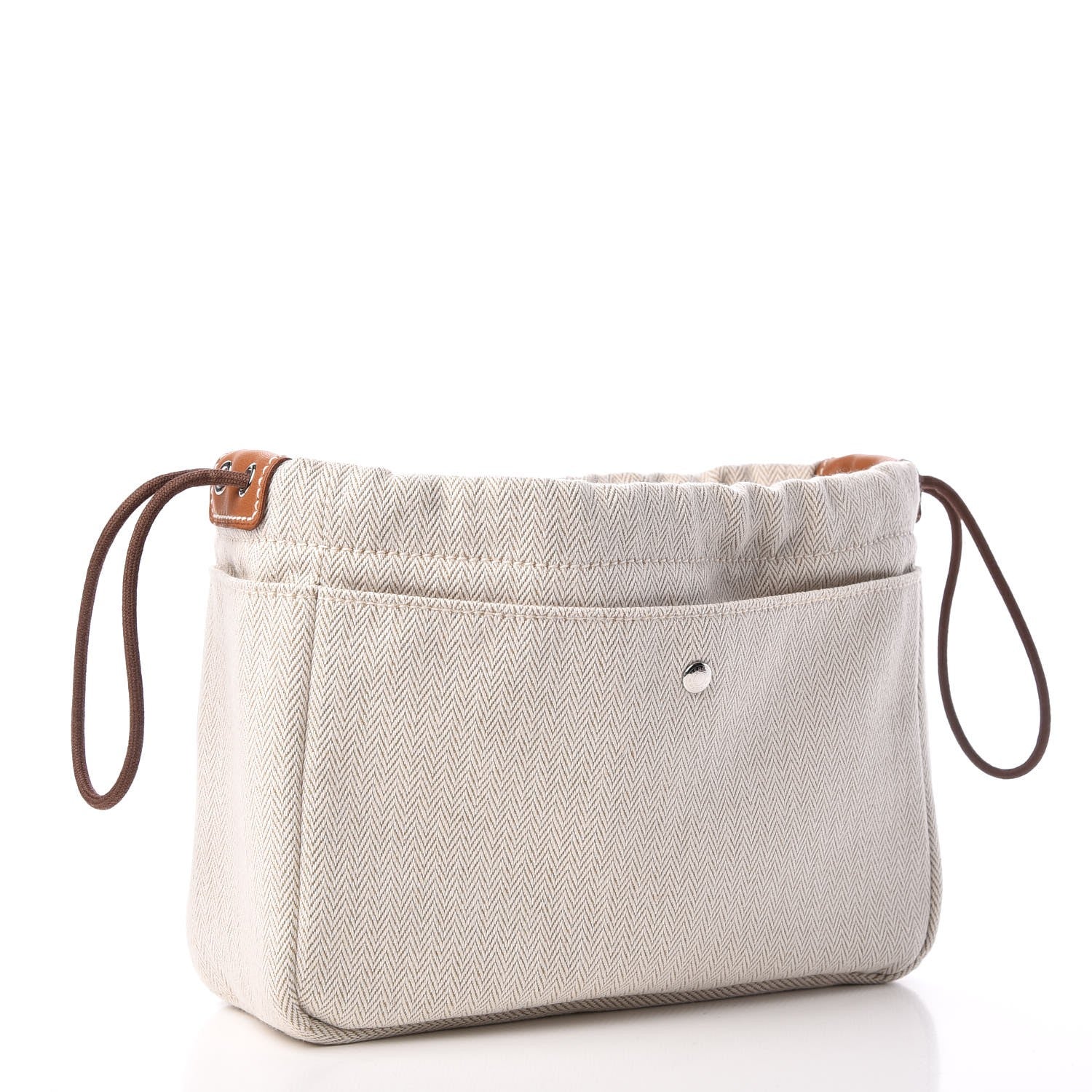 Hermes Canvas Barenia Fourbi 20 PM Pouch Naturel Fauve 3 of 8