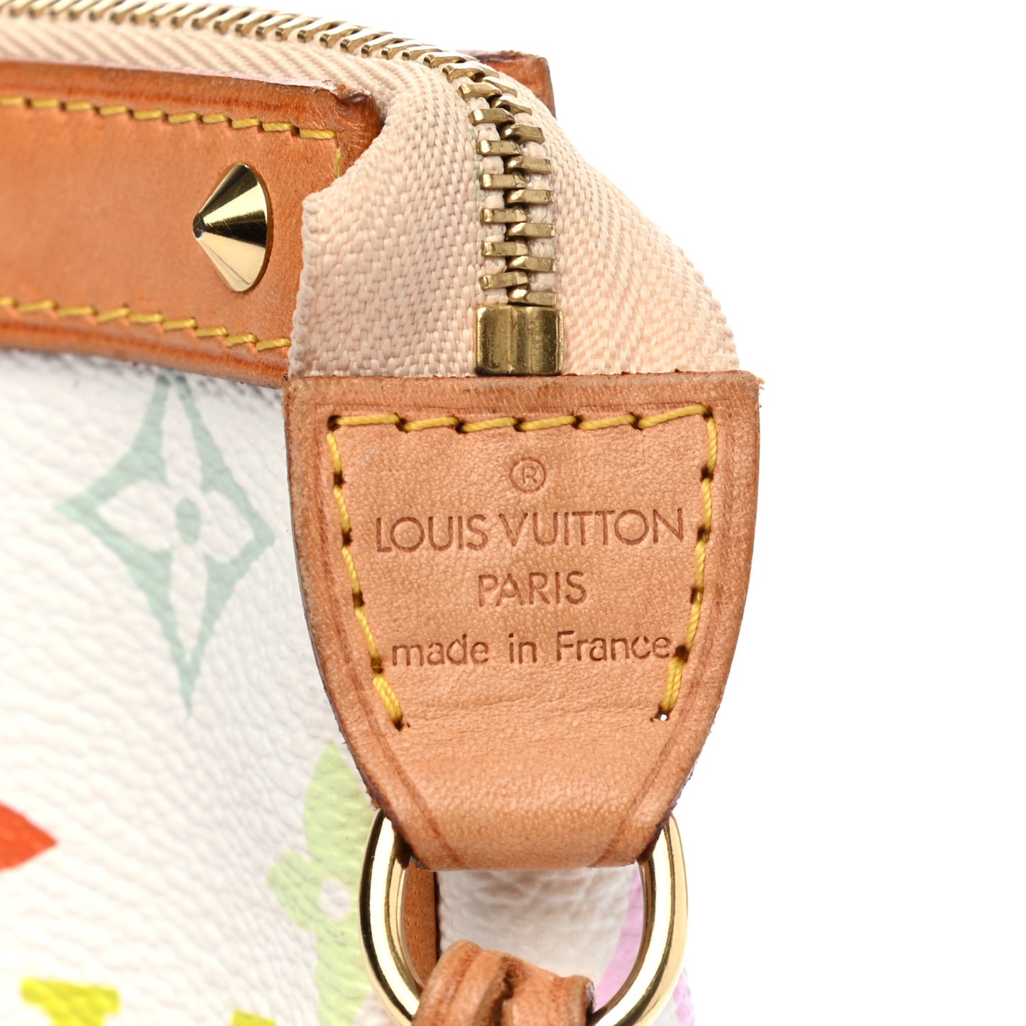 Monogram Multicolor Pochette Accessories White