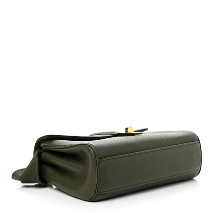 Celine Supple Calfskin Teen 16 Crossbody Bag Army Green 4 of 8