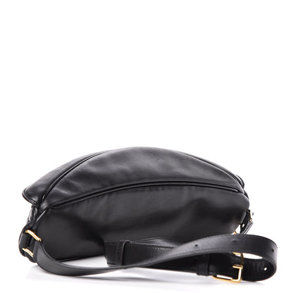 Celine Calfskin Quilted C Charm Belt Bag Black 3 of 9