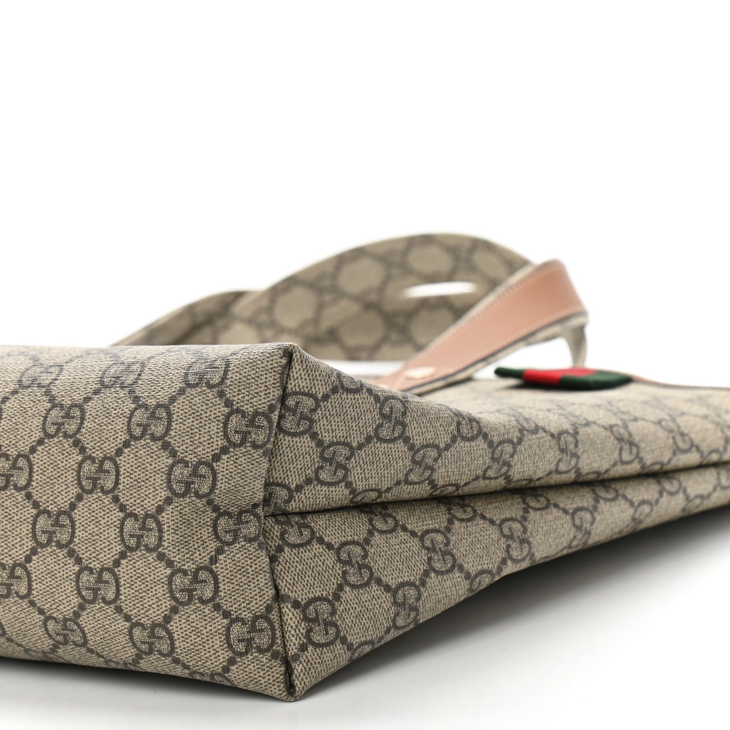 GG Plus Monogram Medium Signature Web Loop Tote Brown