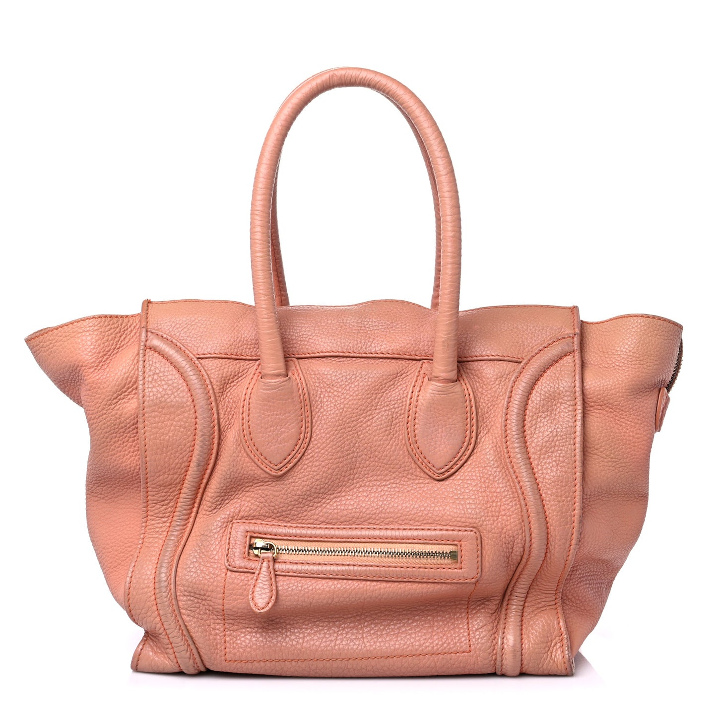 Pebbled Calfskin Mini Luggage Pink