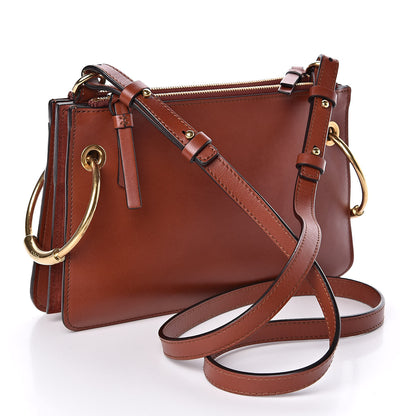 Chloe Calfskin Suede Small Roy Bag Sepia Brown 3 of 12