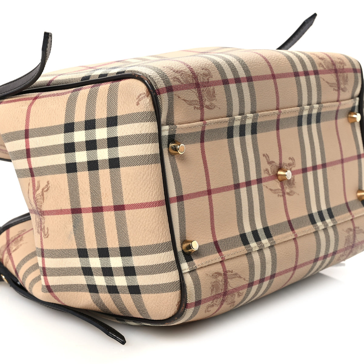 Burberry Haymarket Check Small Canterbury Tote Chocolate 9 of 10