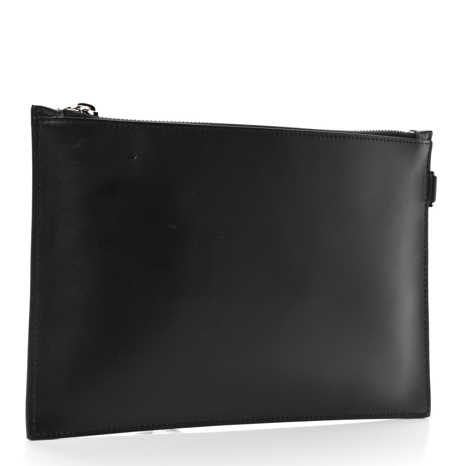 Versace Calfskin Small Embroidered Hearts Logo Clutch 3 of 9
