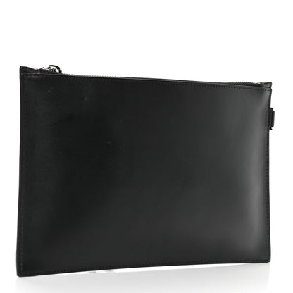 Versace Calfskin Small Embroidered Hearts Logo Clutch 3 of 9