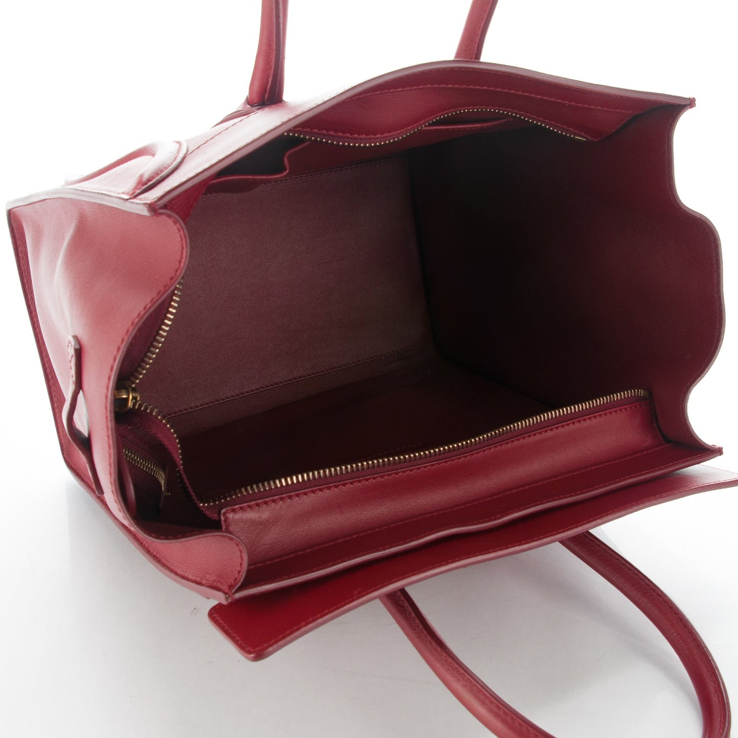 Smooth Calfskin Mini Luggage Burgundy