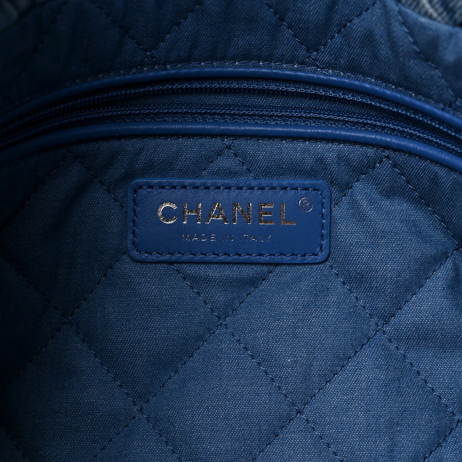 Chanel Denim Quilted Chanel 22 Blue 7 of 11