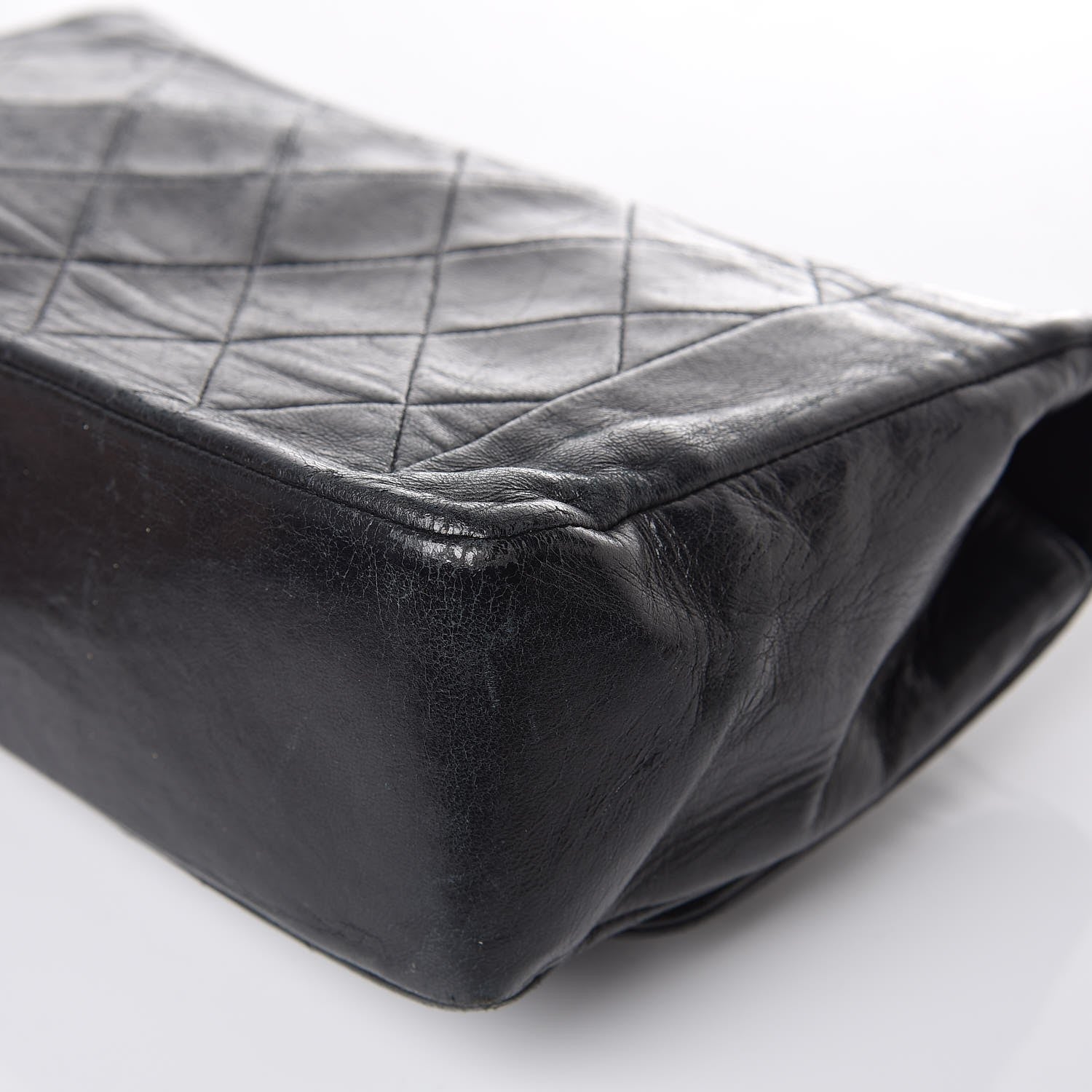 Chanel Lambskin Quilted Medium Single Flap Black 13 of 15