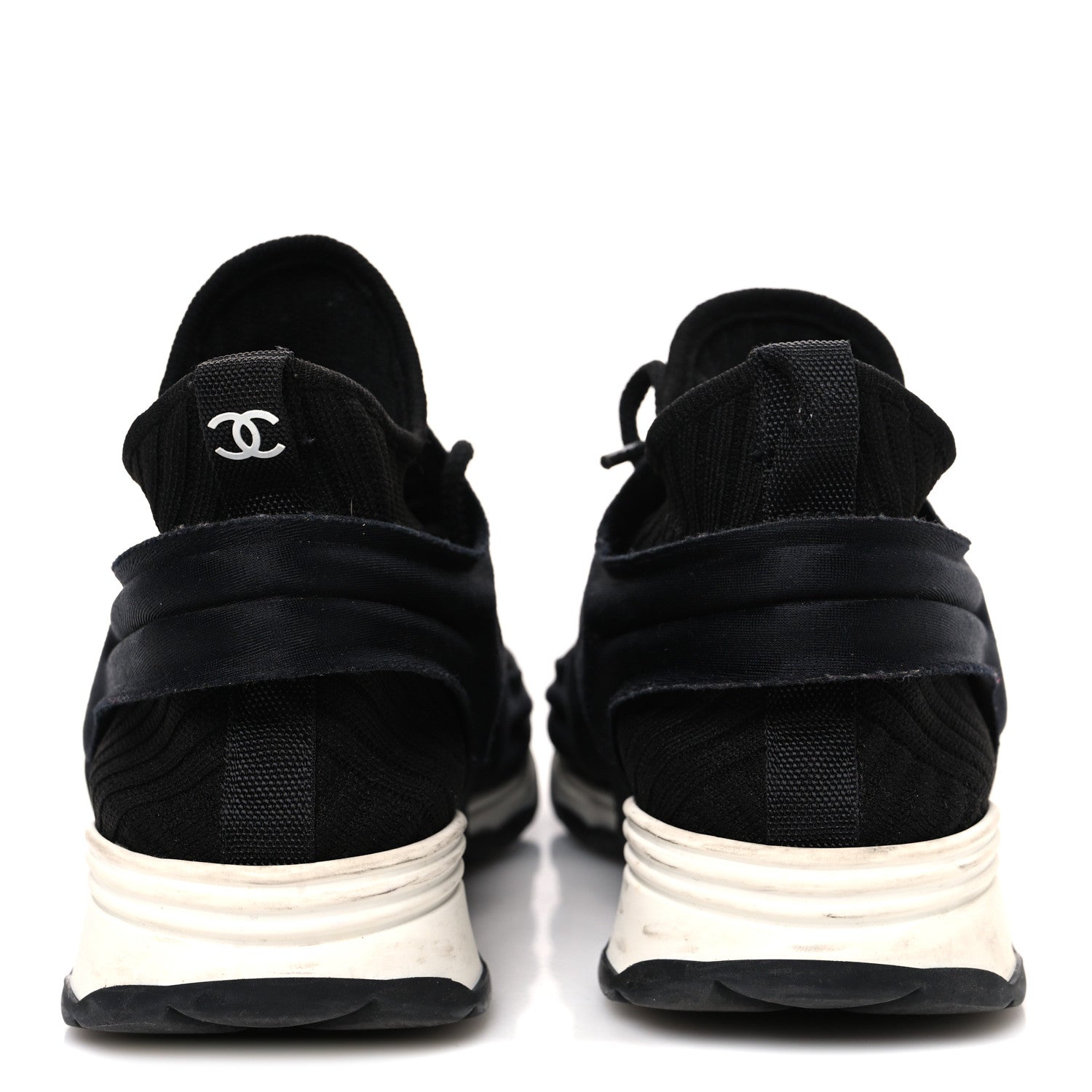 Chanel Stretch Fabric CC Sneakers 36 Black 1752553 – FASHIONPHILE