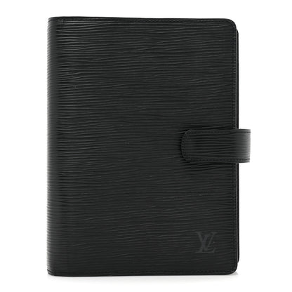 Louis Vuitton Electric Epi Medium Ring Agenda Cover Black 1 of 8
