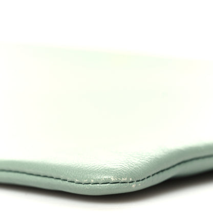 Celine Cloudy Lambskin Solo Zip Pouch Celadon 9 of 10