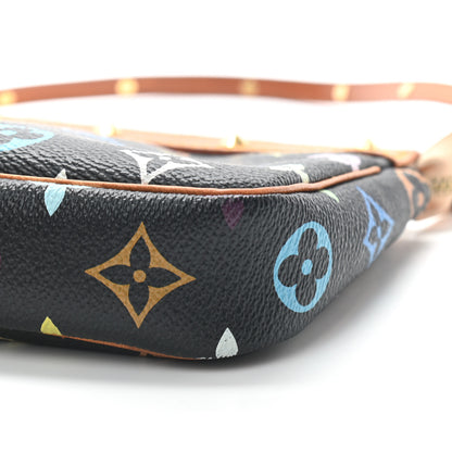 Louis Vuitton Monogram Multicolor Pochette Accessories Black 8 of 9