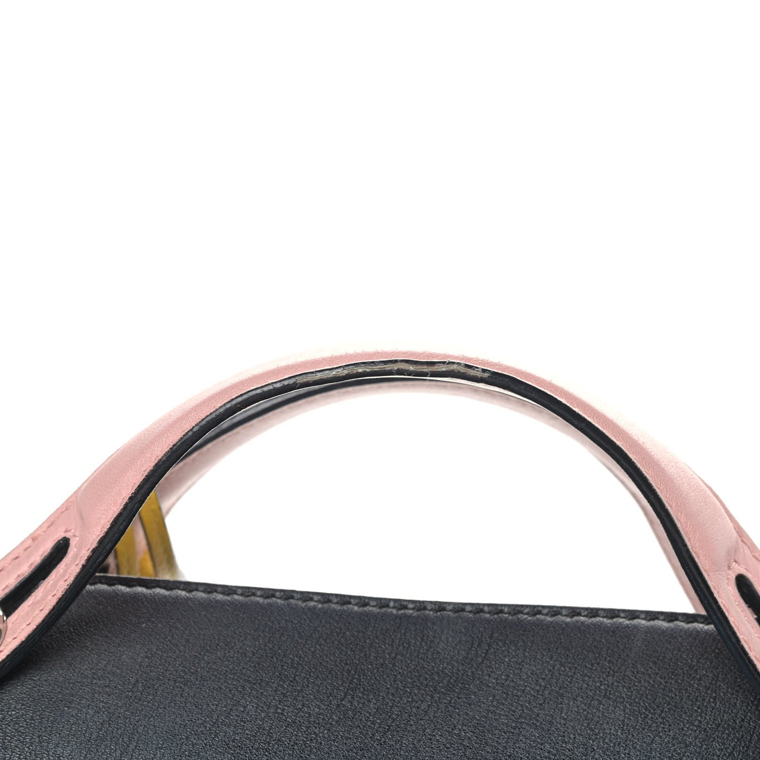 Fendi Vitello Dolce 4 Color Large By The Way Boston Bag Black Multicolor 18 of 18