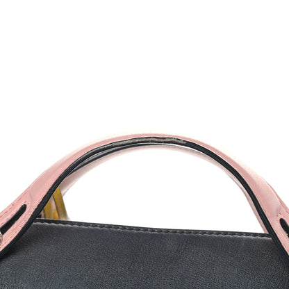 Fendi Vitello Dolce 4 Color Large By The Way Boston Bag Black Multicolor 18 of 18