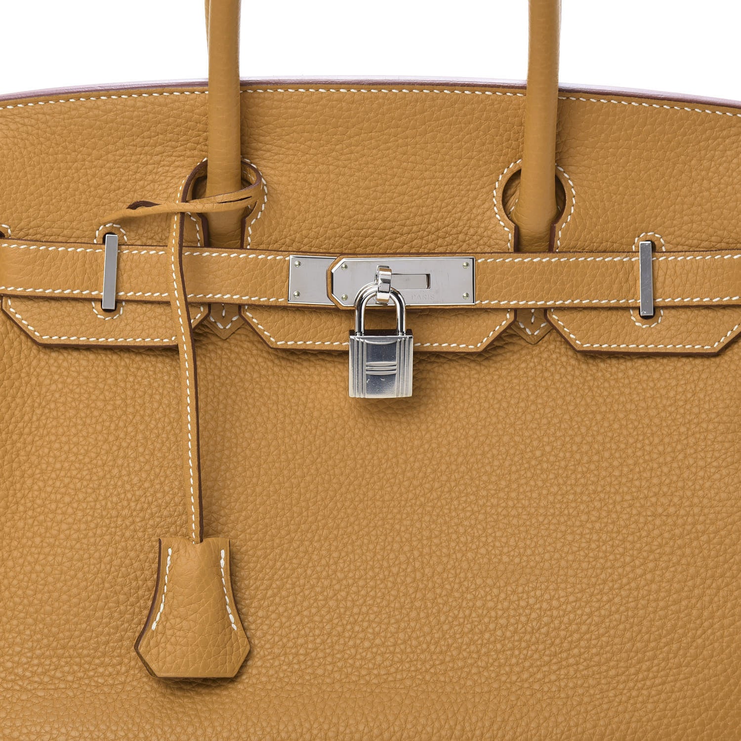 Hermes Taurillon Clemence Birkin 30 Natural Sable 9 of 14