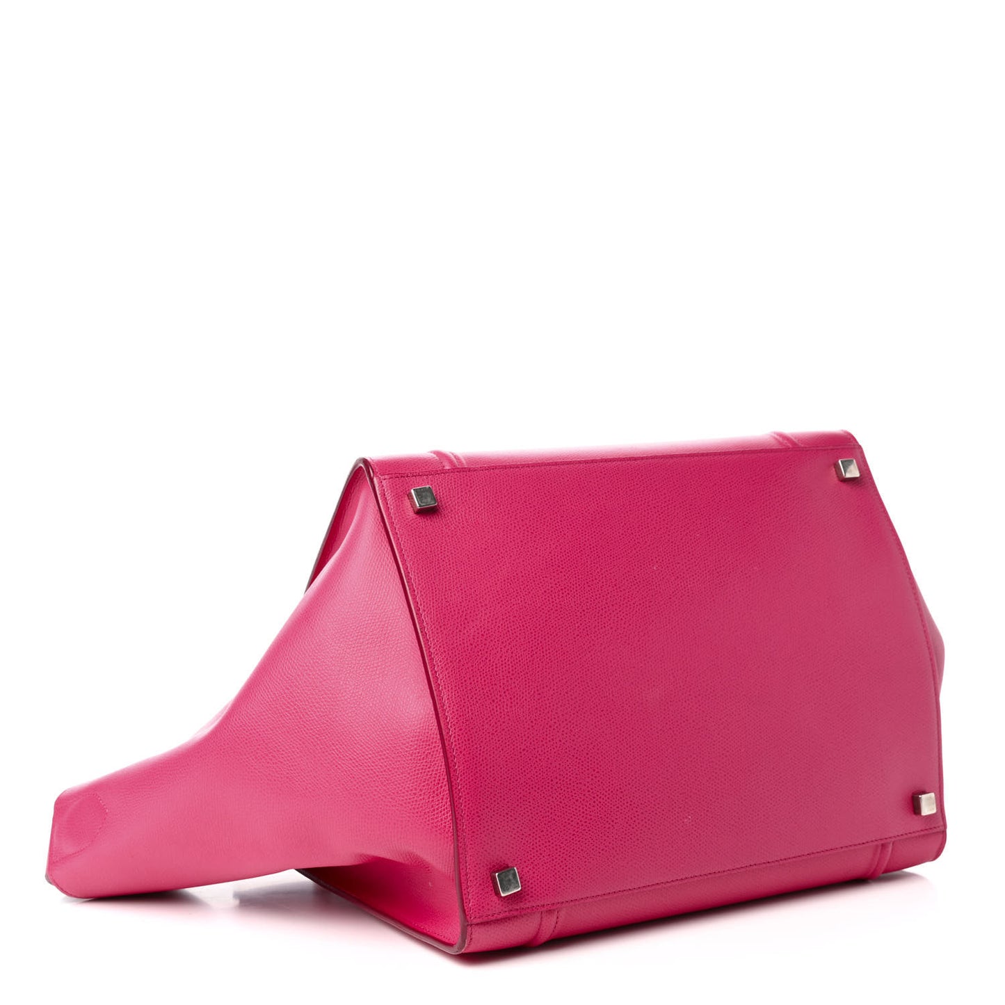 Grained Calfskin Medium Phantom Luggage Fuchsia