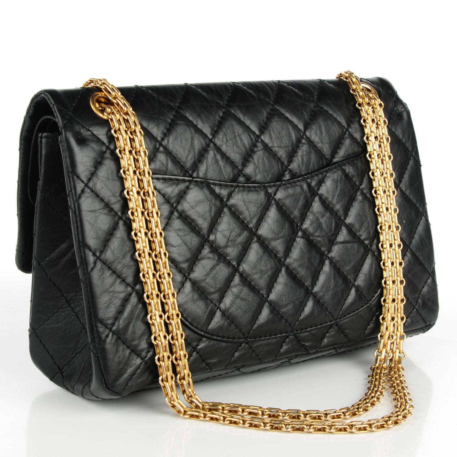 Chanel Aged Calfskin Quilted 2.55 Reissue 226 Flap Black 3 of 7