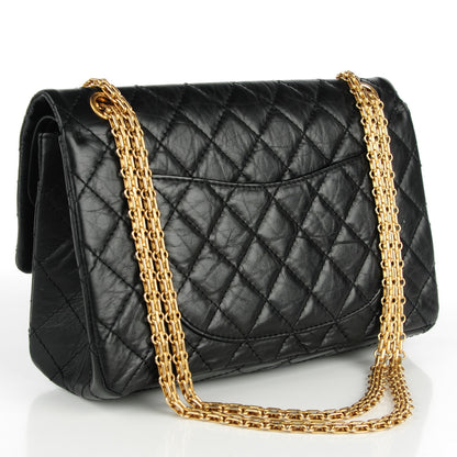 Chanel Aged Calfskin Quilted 2.55 Reissue 226 Flap Black 3 of 7