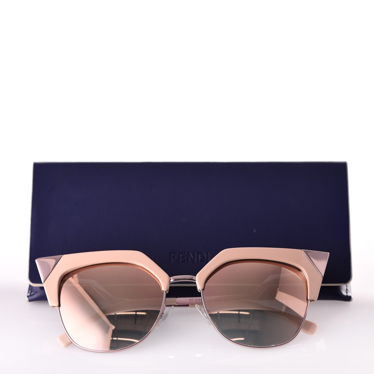 Fendi Cat Eye Iridia Sunglasses FF 0149/S Rose Gold 7 of 7
