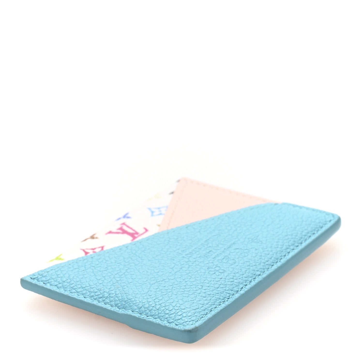 Louis Vuitton LV X TM Monogram Multicolor Criss-Cross Card Holder Kabira Blue Rose 4 of 7