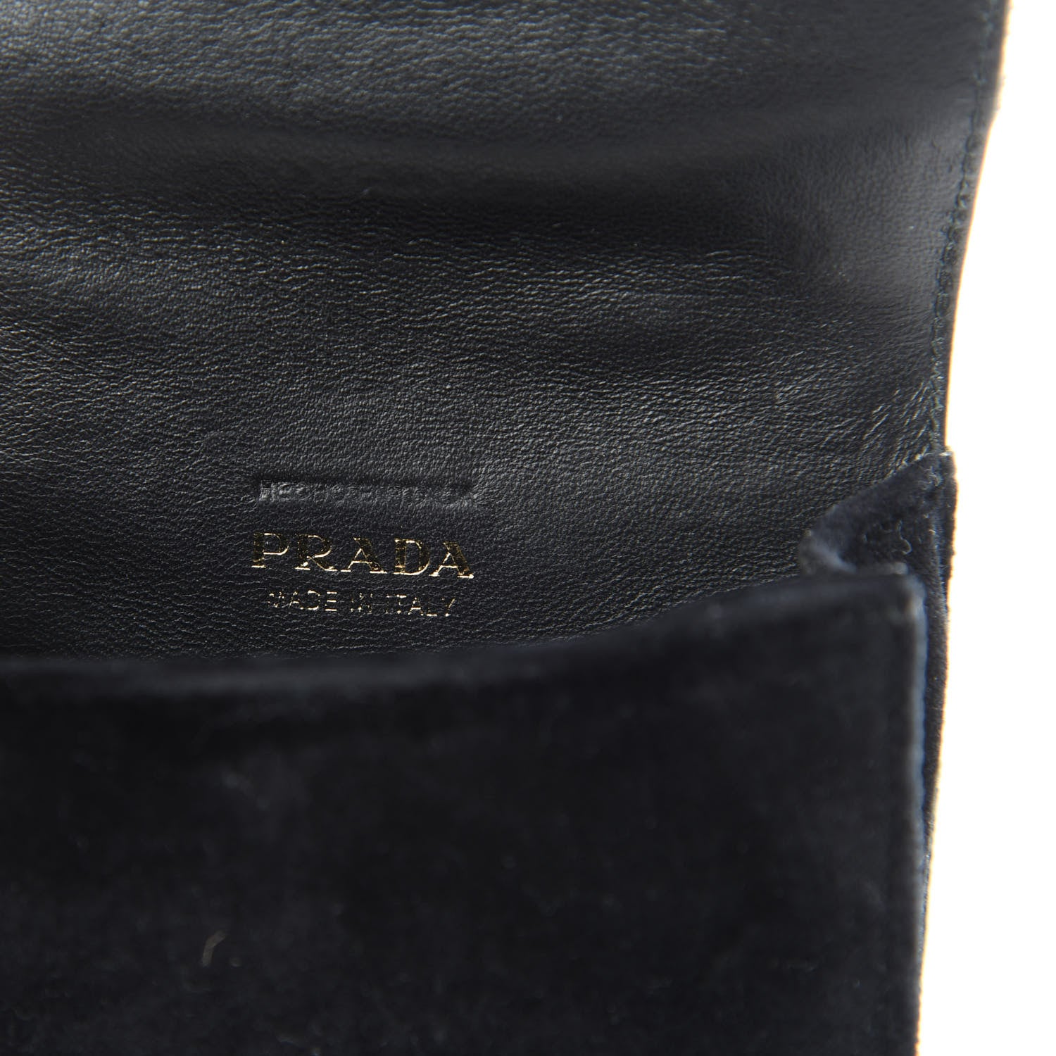 Prada Velvet City Calfskin Micro Cahier Bag Black Alloro 6 of 11