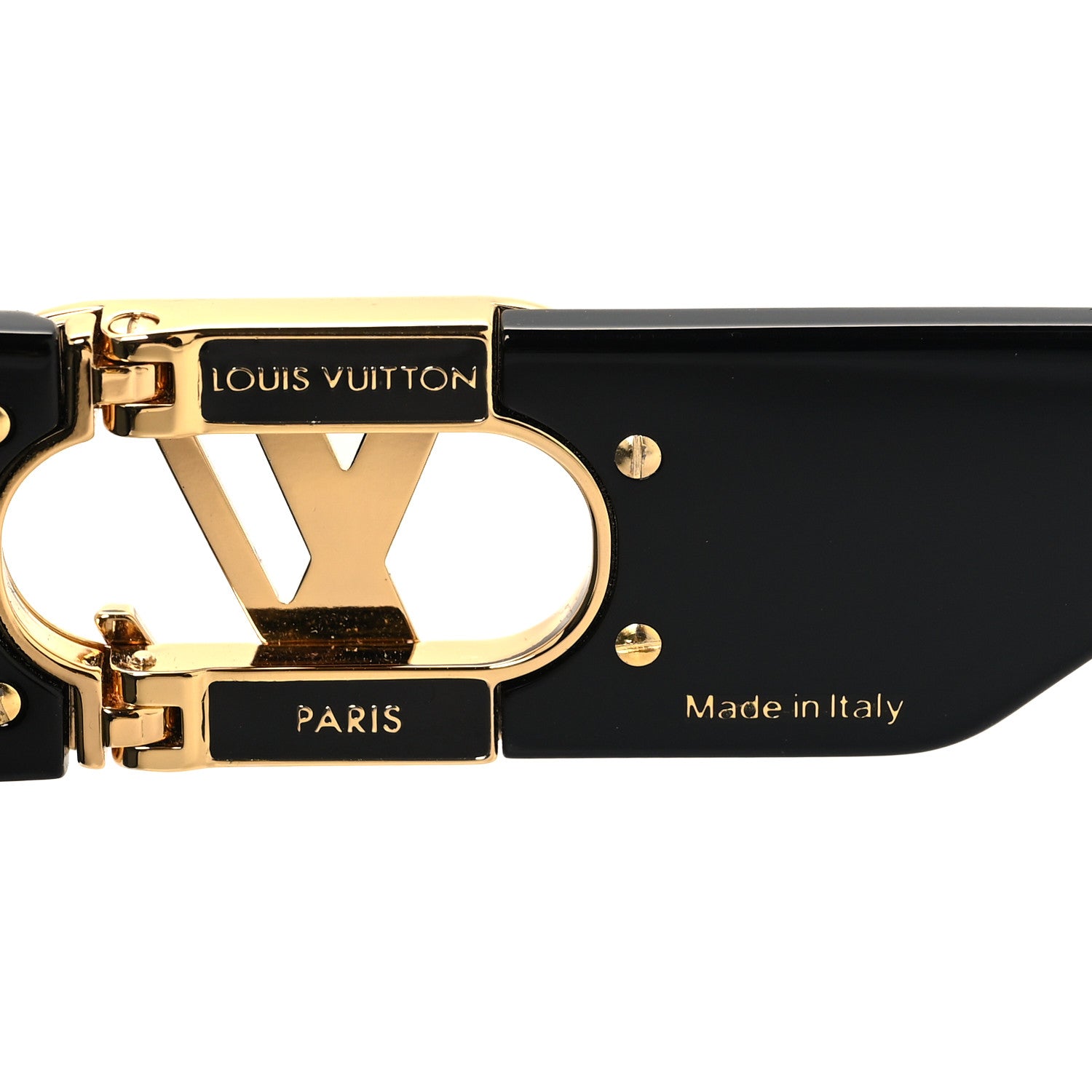 Louis Vuitton Acetate LV Link Square Sunglasses Z1478E Black 5 of 7