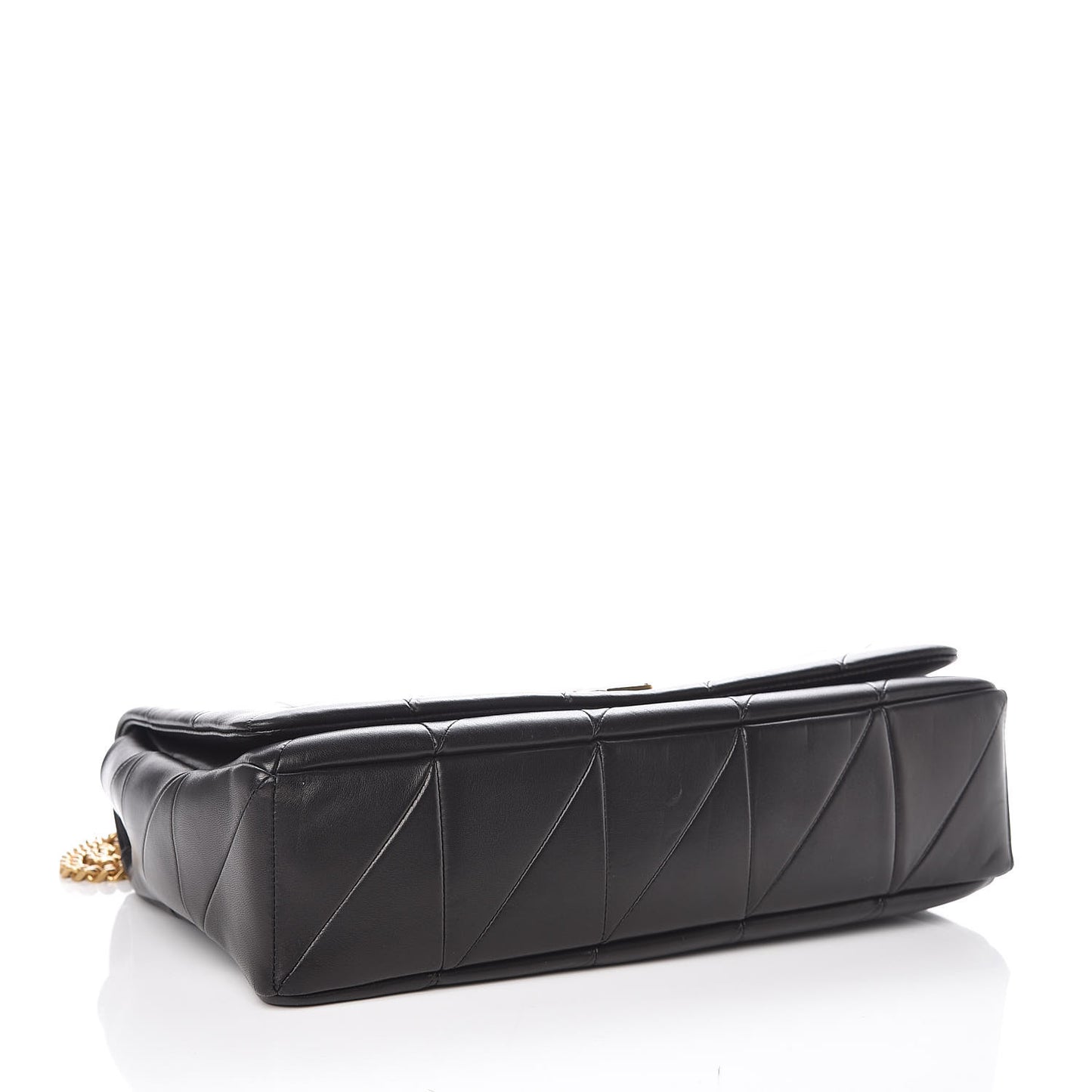 Lambskin Patchwork Monogram Large Jamie Black