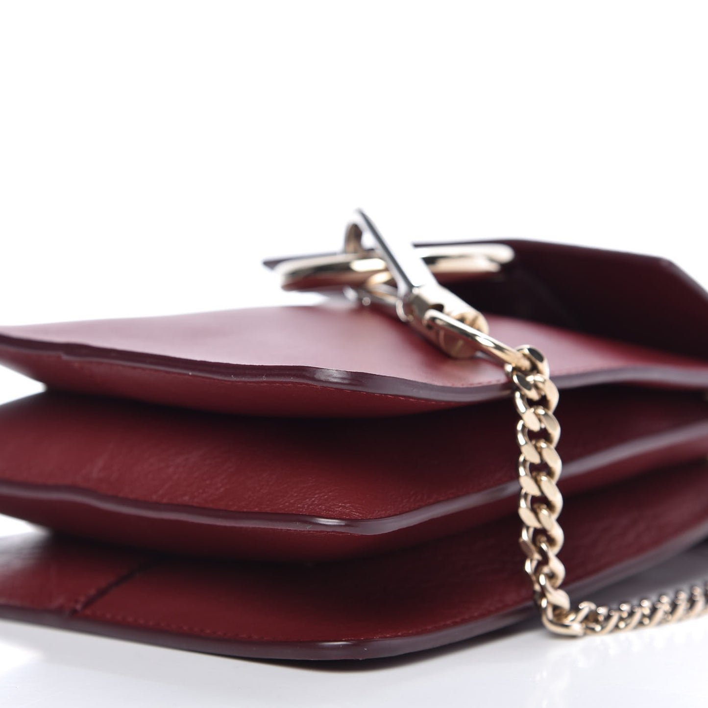 Suede Calfskin Mini Faye Bracelet Bag Plum Purple