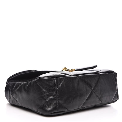 Chanel Goatskin Quilted Medium 19 Flap Black 4 of 11