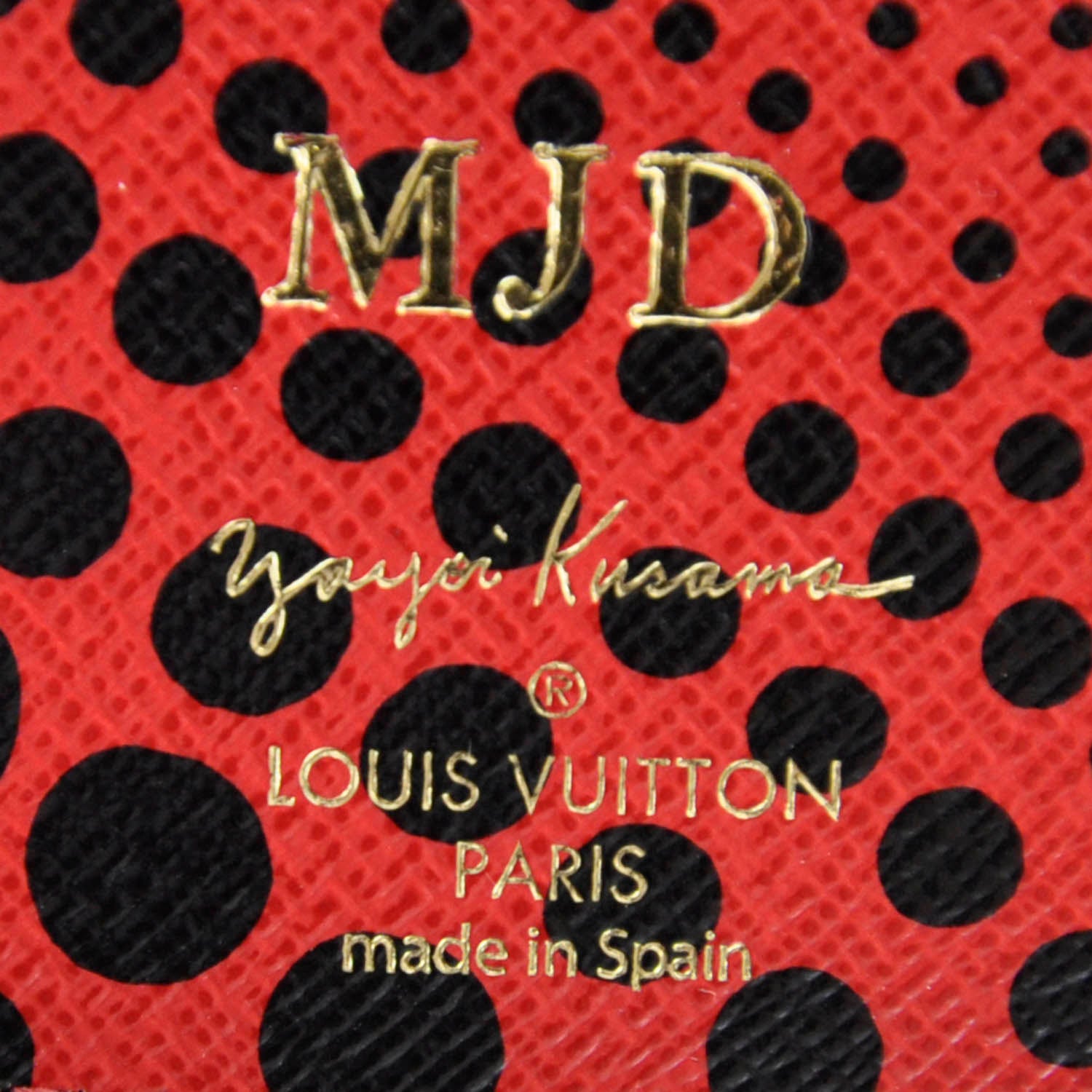 Louis Vuitton Monogram Kusama Waves Insolite Wallet Red 6 of 9