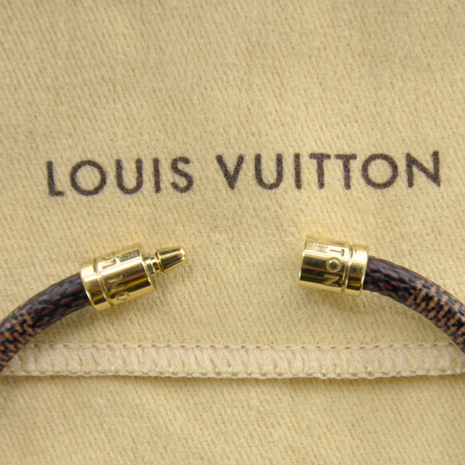 Louis Vuitton Damier Ebene Keep It Bracelet 5 of 5