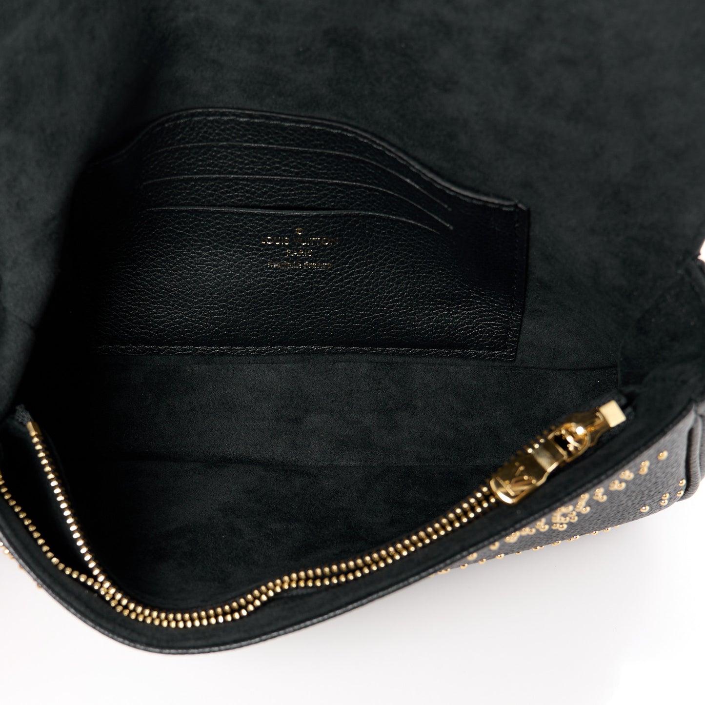 Empreinte Giant Studded Ivy Wallet On Chain Black