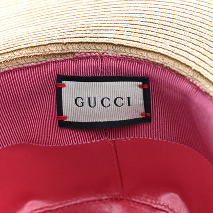 Gucci Woven Rope Straw New Flora Alba Hat M White 8 of 8