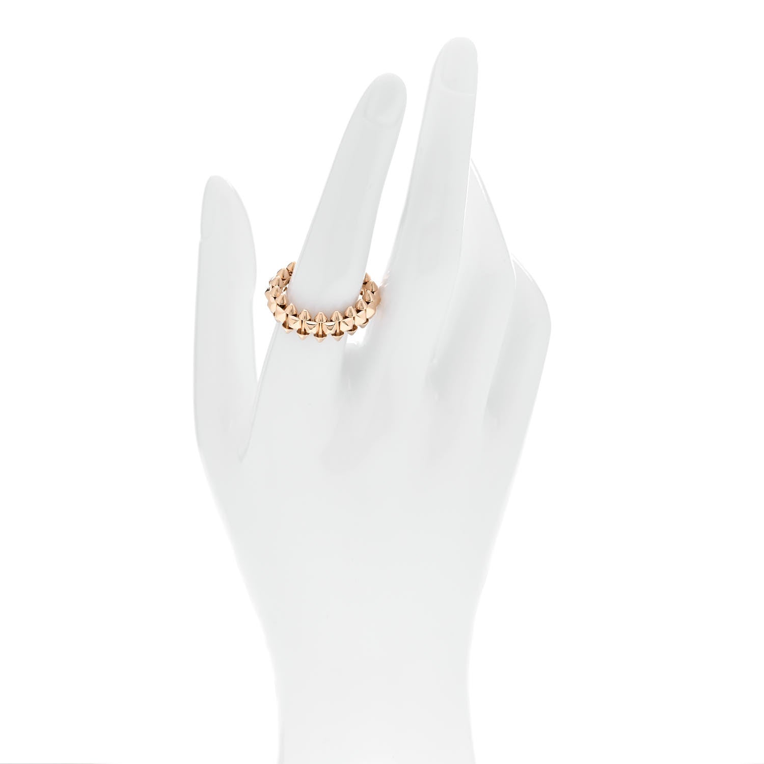 Cartier 18K Pink Gold MM Clash De Cartier Ring 57 8 2 of 5