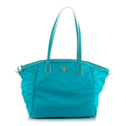 Prada Tessuto Nylon Saffiano Tote Turchese 1 of 11