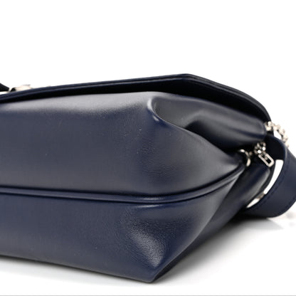 Salvatore Ferragamo Calfskin Small Front Flap Crossbody Bag Navy Blue 10 of 10