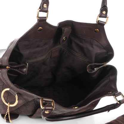 Gucci Guccissima Signature Large Sukey Tote Chocolate 5 of 7