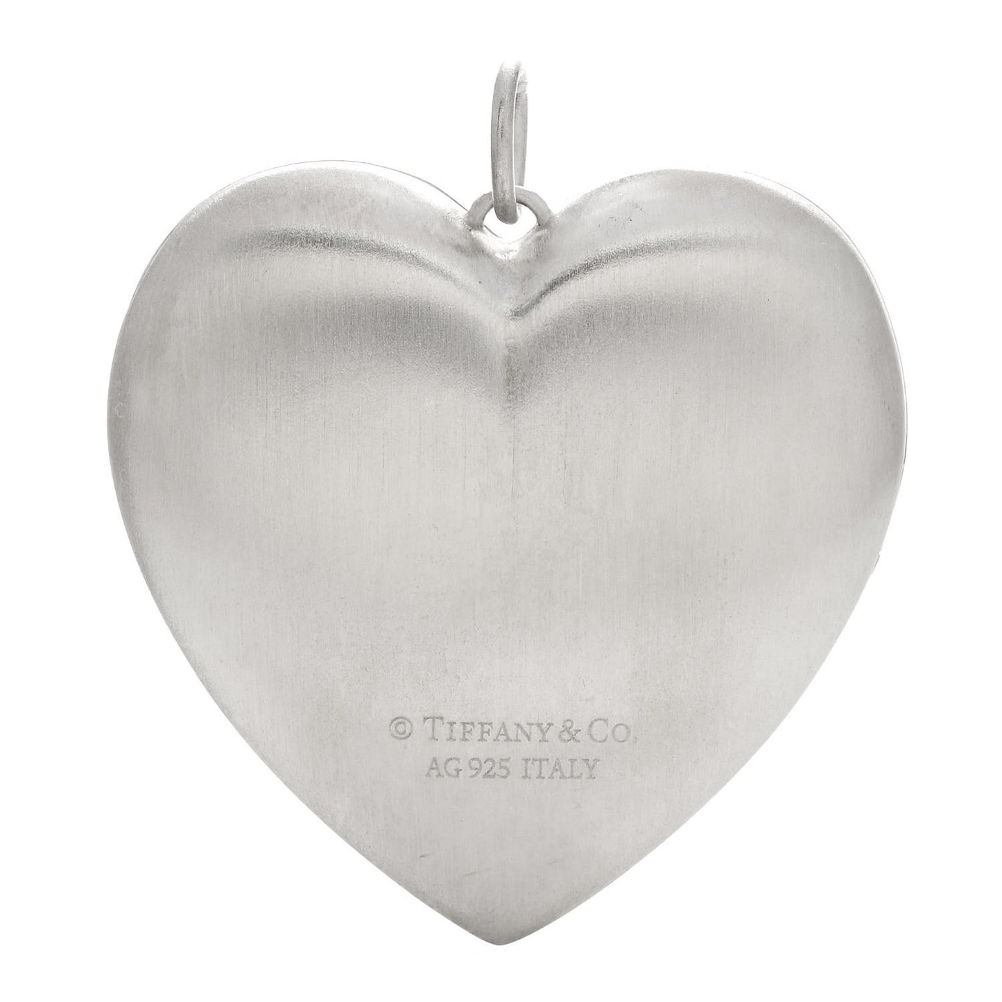 Sterling Silver Large Ziegfeld Daisy Heart Locket Pendant