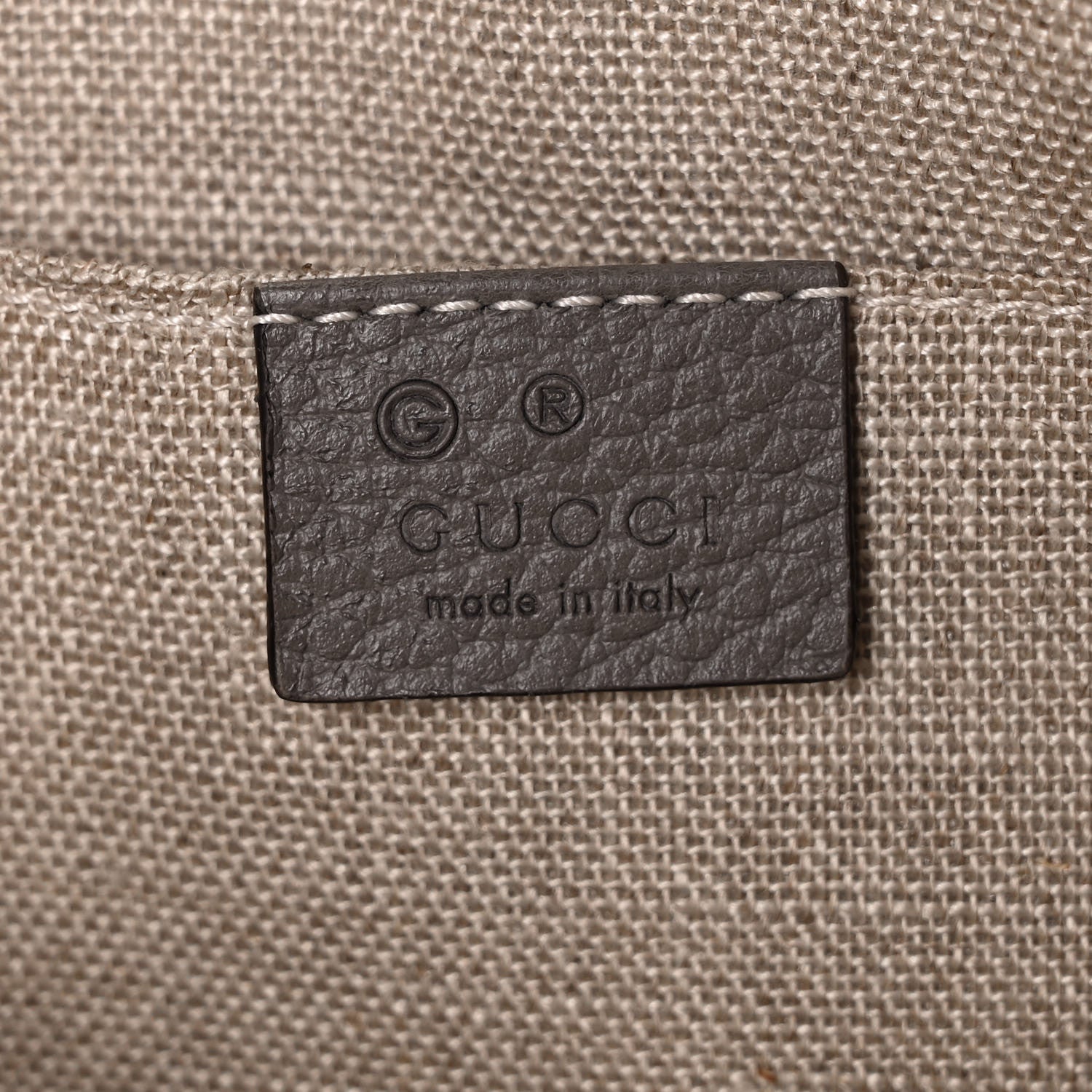 Gucci Calfskin Large Bamboo Clutch Grey 6 of 9